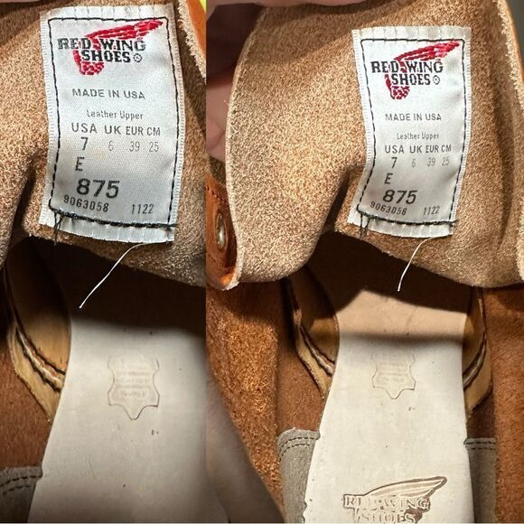 Red Wing Heritage men's Classic 6 inch Moc Toe Work Boot 875 Oro Legacy USA - Picture 10 of 15